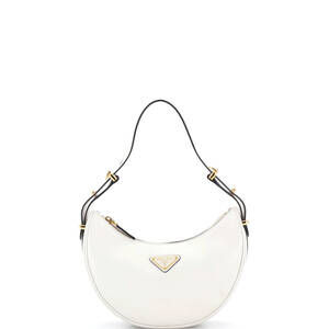 Prada Small Arque Half Moon Hobo Leather
